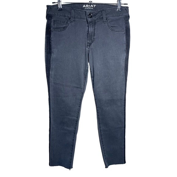 Ariat Womens Motion Twill Tuxedo Wash Ultra Skinny Stretch Denim Jeans 28 R - Picture 2 of 16